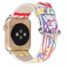 China CBWB60 Printed Genuine Leather Watch Band manufacturer