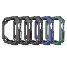 China CBWC29 Carbon Fiber Pattern TPU Smart Watch Protective Cover Cases For Apple Watch Series 8 45mm 41mm manufacturer