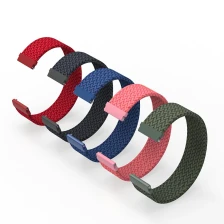 Китай CBWT02 Wholesale 20mm 22mm Elastic Bracelet Woven Braided Solo Loop Strap Watch Bands производителя