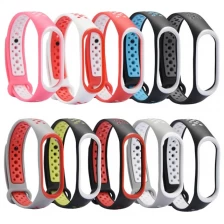 China CBXB360 Xiaomi Mi Band 3 Double Color Silicone Replacement Wristband fabrikant