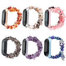 China CBXM463 Fashion Jewelry Crystal Agate Bracelet Strap For Xiaomi Mi Band 4 3 manufacturer