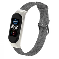 Cina Cinturini per orologi in tela di jeans CBXM515 per cinturino intelligente Xiaomi Mi Band 5 produttore