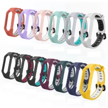 中国 CBXM566デュアルカラーウォッチバンドTPUリストバンドブレスレットの交換用ストラップXiaomi Mi Band 5 4 3 Miband メーカー