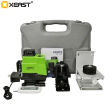 China XEAST 16 line 4D laser level 360 Vertical And Horizontal Laser Level Self-leveling Cross Line 4D Green Laser Level with outdoor fabricante