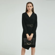 중국 우아한 벨트 여성 드레스 중국 제조 업체 제조업체