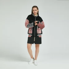 China Jaqueta de moda feminina com fornecedor de China de bloco de cores fabricante