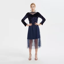 China Ladies Fashion Elastic Waist Check Skirt Chinese Manufacturer manufacturer