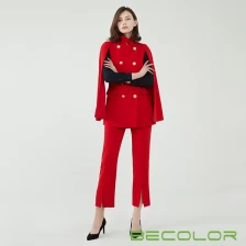 China Ladies Double-breasted Cloak Blazer Suit manufacturer