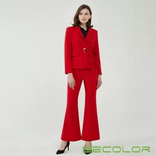 China Lapel Collar Jacket with Flared Pants manufacturer