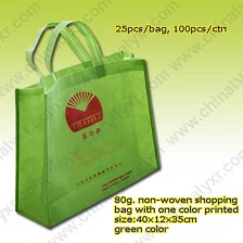 China Cheap China Nonwoven Shopping Bag in Green manufacturer