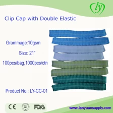 China Clip Cap with Double Elastic Band manufacturer