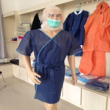 China Disposable Dark Blue PP SPA or Hotel Use Bathrobe manufacturer