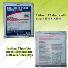 China Disposable LDPE Drop Cloth Dust Cover Dust Sheet manufacturer