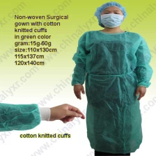China Disposable Nonwoven Isolation Protective Clothing Gowns Elastic and Knitted Cuffs manufacturer