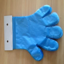 China Disposable Polyethylene Glove With Hanging Hole manufacturer