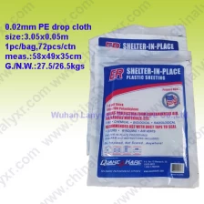 China Disposable Waterproof PE Drop Cloth pleastic sheet manufacturer