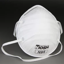 China Face Mask N95 Respirator with Valve in White manufacturer
