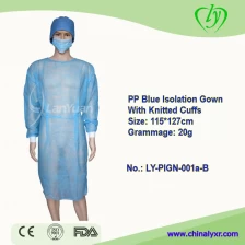 China Factory PP Isolation Gown manufacturer