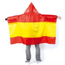 China Flag PVC Attached Hood Rainwear for Bike manufacturer