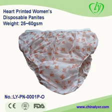 China Heart Printed Disposable Briefs for Women manufacturer