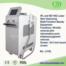 China IPL and ND YAG Laser Skin Improving Multi-Function Beauty Equipment manufacturer