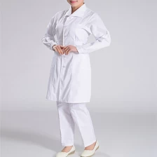 China Long Sleeve Lapel Medical Gown for Hospital Nurse manufacturer