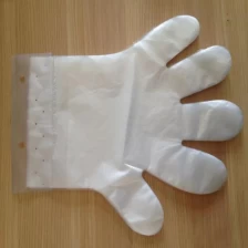 China Ly Disposable PE Gloves in White for food industry manufacturer