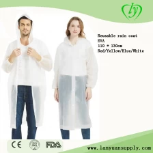 China Producer Reusable Long Plastic EVA Raincoat manufacturer