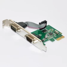 China 2 Ports PCI-E To COM 9 Pin Serial Port RS232 Expand Card Adapter manufacturer