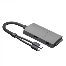 China 8 in 1 USB hub Docking with Ethernet Giga LAN and USB Ports For Surface Pro USB3.0 & Mini DP Double Interface manufacturer