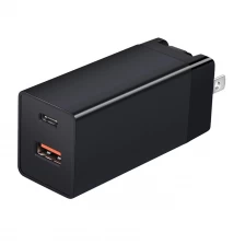 China E-Sun 65W 2 port USB C & USB Charger Wall Charger PD 3.0 GaN Tech Type C Fast Charging Adapter for Type C laptop manufacturer