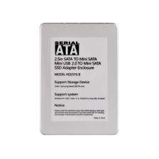 China HD2570-II Mini SATA mSATA SSD to 2.5" HDD Enclosure Case Converter Adapter manufacturer