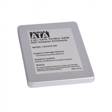 China HD2570-MI mSATA SSD to 2.5 inch HDD Enclosure Case Converter Adapter manufacturer