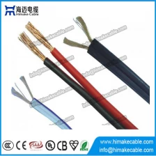 China LSZH geïsoleerd flexibele parallelle elektrische draad/kabel 300/300V (figuur 8 kabel) fabrikant