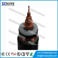 China MV Single core fita de cobre de cobre XLPE isolado blindado cabo de alimentação com tensão 8,7/10KV 8.7/15KV 12/20KV fabricante
