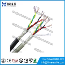China Isolado de PVC blindado flexível trançado fio cabo elétrico 300/300V fabricante