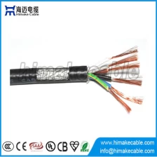 China Afgeschermde PVC geïsoleerd en flexibele elektrische aderige kabel 300/300V 300/500V ommanteld fabrikant