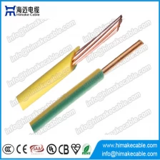 China Cabo elétrico de cobre de primeira classe de qualidade NYA fabricado na China fabricante