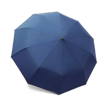 China 2019 Promotie Marineblauwe paraplu Auto Open Sluiten Winddichte opvouwbare paraplu Reisparaplu fabrikant