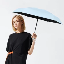 China 5 Folding Sun Umbrella with Mini Case fabrikant