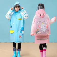 China Boys and Girls Clear Transparent Raincoats for Children Hersteller
