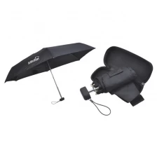 China EVA tas Mini aluminium licht frame 5 vouw paraplu met Logo op zak fabrikant