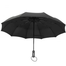中国 Fashion Classic Design 23 inch* 10 ribs Automatic 3 Folding 10Rib Waterproof Promotional Ladies Folding Umbrella メーカー