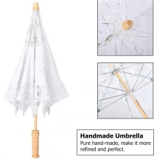 Chiny Handmade Lace Embroidery Umbrellas producent