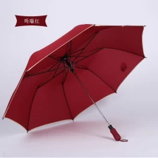 porcelana High quality Auto open 2 fold umbrella with logo print golf umbrella wholesale fabricante