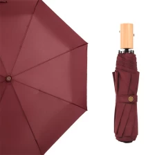 porcelana High quality custom pongee fabric 3fold umbrella promotional rain umbrella OEM fabricante
