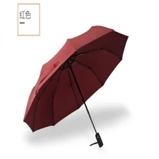 China High quality custom pongee fabric 3fold umbrella promotional rain umbrella cheap folding umbrella clart manufacturer