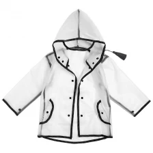 中国 Hot sales INS stylish transparent  rain coat ponchos for little girls メーカー