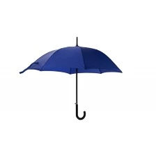 China Promotionele glasvezel 8 ribben 105cm rechte paraplu met haakgreep fabrikant