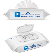 China Single piece alcoholic non-woven fabrics cleaning wet wipes Hersteller